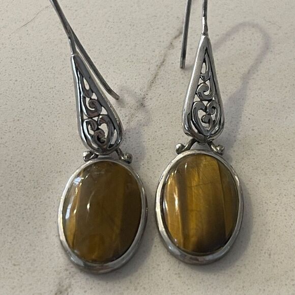 Lot of 3 Pairs Dangle Earrings Boho Glamour Formal - Picture 7 of 7